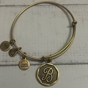 Alex and Ani Gold Initial “B” Charm Bracelet